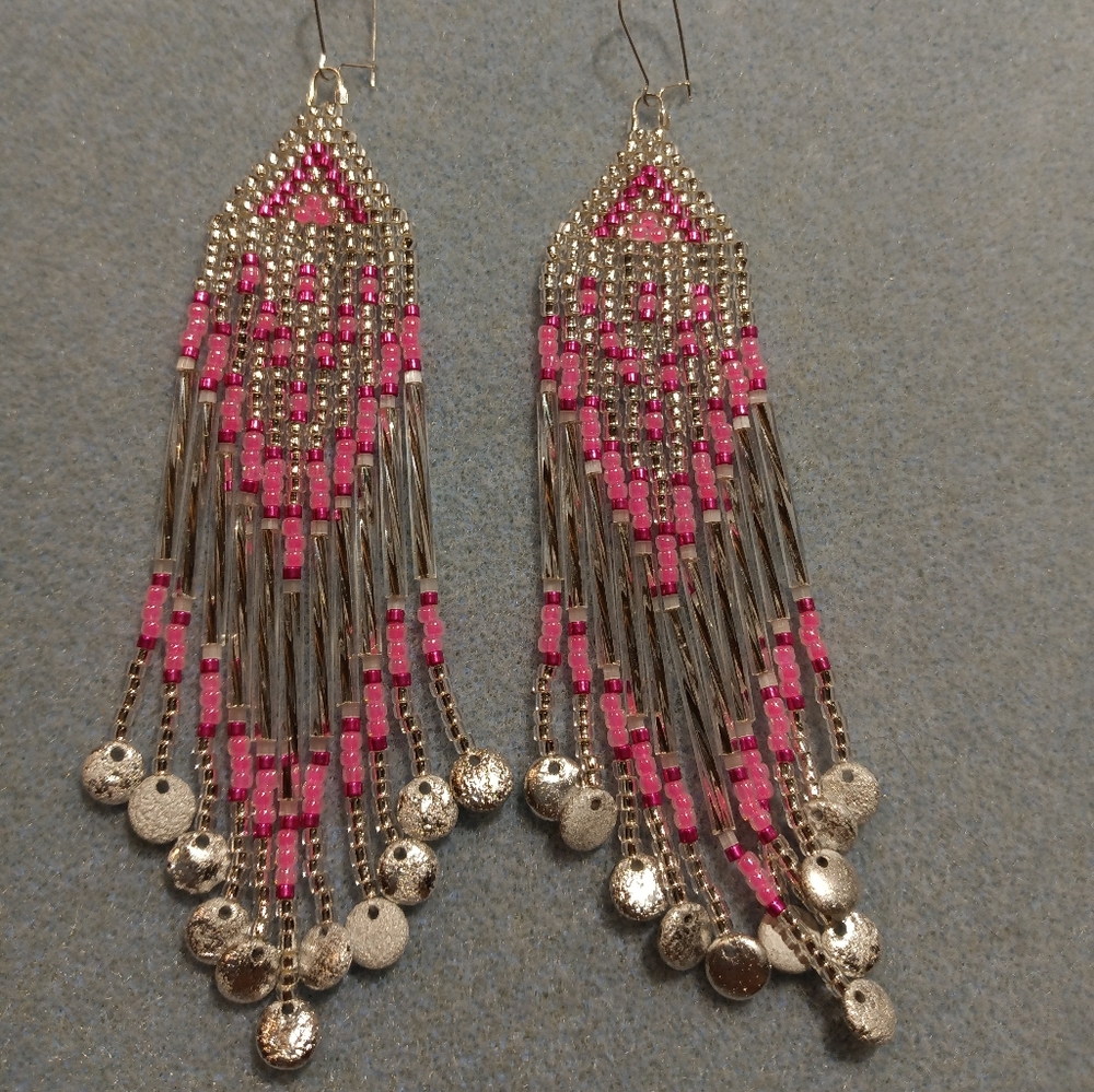 Handbeaded Native American Earrings